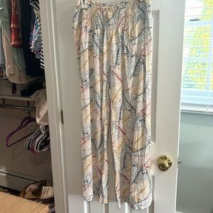 Flowy printed beach pants